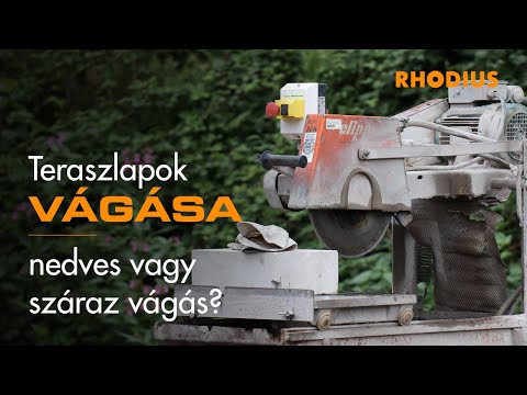 Teraszlapok vágása - nedves vagy száraz vágás?