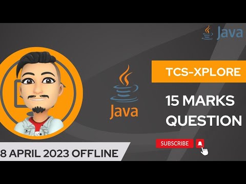 TCS IPA 15 MARKS QUESTION 8 APRIL 2023 IN CENTER JAVA