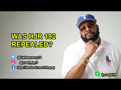 WAS HJR 192 REPEALED?