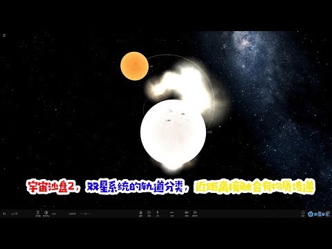 宇宙沙盘2，双星系统的轨道分类，近距离接触会有物质传递