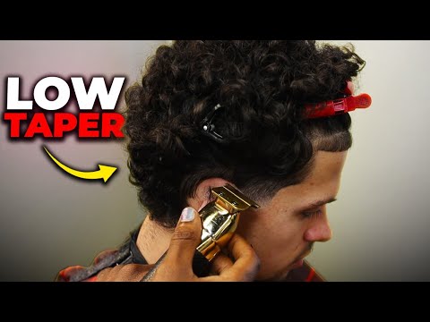 Barbers Step-by Step Guide To A Curly Hair Low Taper Haircut Tutorial @icuthair4fun