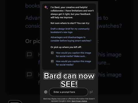 Google Bard can SEE images!