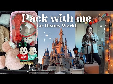 packing for Disney World vlog ✨🏰 *over* pack with me for a Disney Christmas trip!