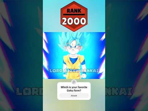 Evolution of Kid Goku Rank Up