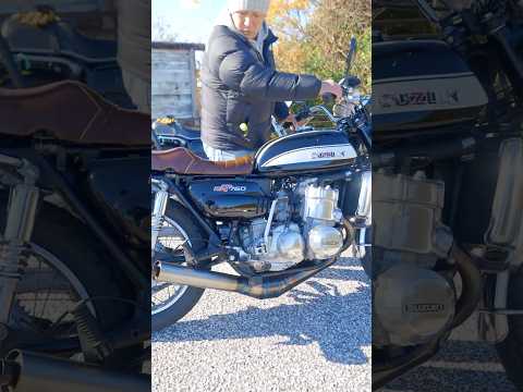 【モンスターバイク】知ってる人居るかな？珍しい昭和のナナハンバイク❗️水冷2サイクル750cc GT750 ウォーターバッファロー❗️#norikh250