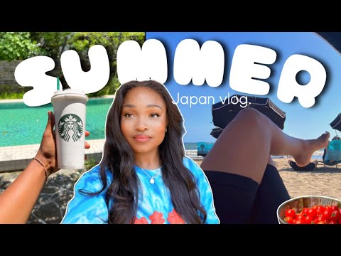 JAPAN SUMMER VLOG Summer goals, Go outside , Beach days