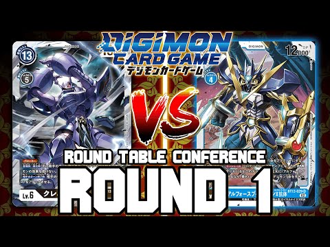 Craniamon VS UlforceVeedramon X!! | Digimon Card Game: BT-13 Round Table Conference (ROUND 1)