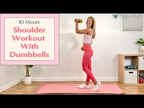 10 Minute Shoulder Workout with Dumbbells!