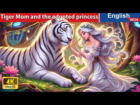 Tiger Mom and the adopted princess 🐯 Bedtime Stories🌛 Fairy Tales in English @WOAFairyTalesEnglish