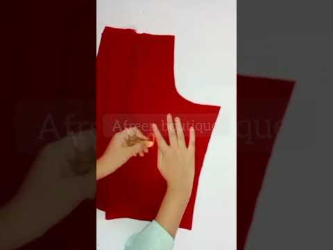 High-low kurti ki cutting/ embroidery neck design #viral #dress #kurti #ytshort