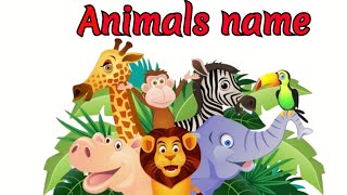 Wild animal name for kid's. #childrensrhymes #aforapplepoem #aforadley