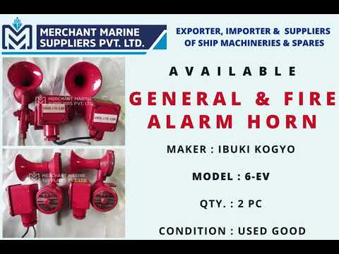 🔊 Used Good IBUKI 6-EV General & Fire Alarm Horn – Reliable Marine Safety Equipment 🔊