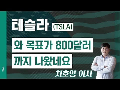 테슬라 (TSLA) - 와 목표가 800달러 까지 나왔네요