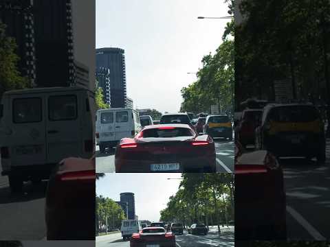 Conduciendo con un Ferrari #youtubeshorts #remix #shorts #short #ferrari #driving #barcelona