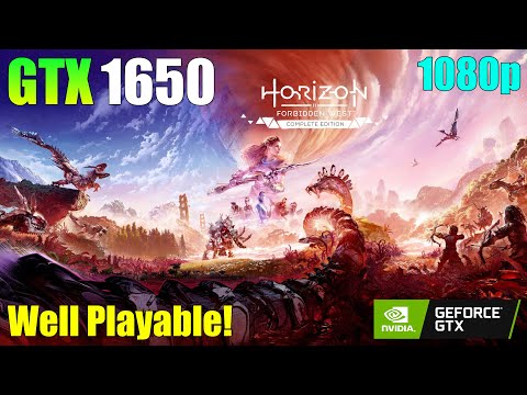 Horizon Forbidden West - GTX 1650 - 1080p Very Low, Low, Medium