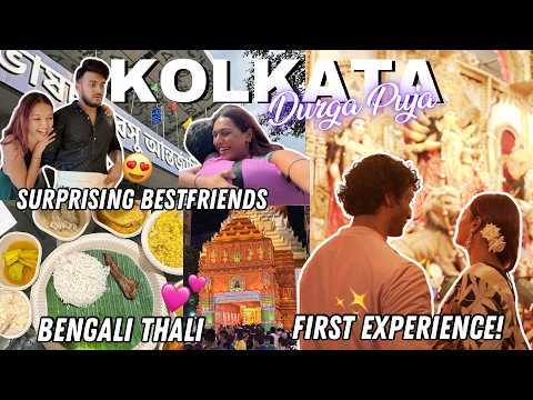 We SURPRISED our Friends in KOLKATA for Durga Puja! Epic Experience 😍 #TravelWSar