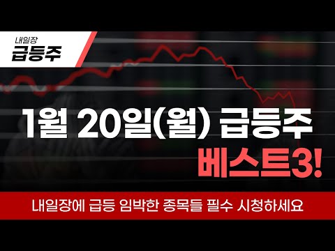 [종목추천] 트럼프 취임식 앞두고 월요일장에 급등할 종목 BEST3