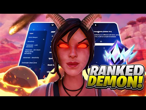 RANKED DEMON! 😈 + *NEW* BEST Controller Settings For Fortnite Chapter 5! (PS4/PS5/XBOX/PC)