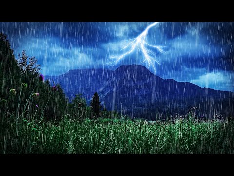 Heavy Rain & Thunder Sounds for Sleeping | 10 Hours of EPIC THUNDER!