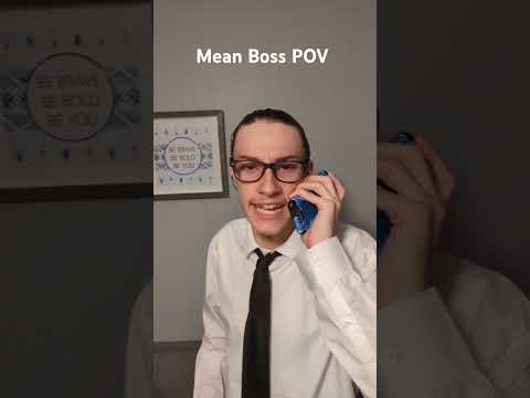 Mean Boss POV #skit #theoffice #boss #inspirational #funny #theoffice #2024