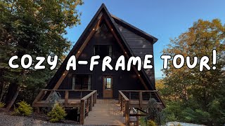 🌲Cozy A-Frame Airbnb Tour! 🤎 A-Frame Cabin, Slow Living, Cozy Cabin Stay, Cabin Tour