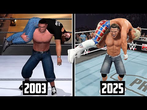 WWE 2K25 The Evolution Of Attitude Adjustment in WWE Games! (2003 - 2025)