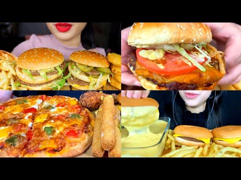 ASMR EATING DELICIOUS CHEESY FAST FOOD 🔥😋 BEST FOOD EATING VIDEO - 25