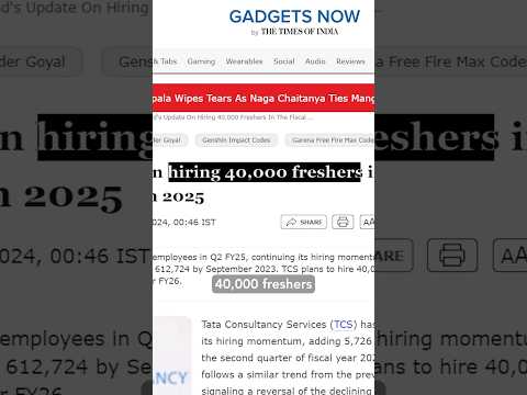 40,000 job openings for freshers 🚀