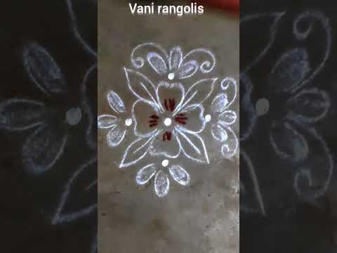 Karthigai deepam kolam Friday rangoli flowers rangoli 🌺 Vani rangolis #shorts