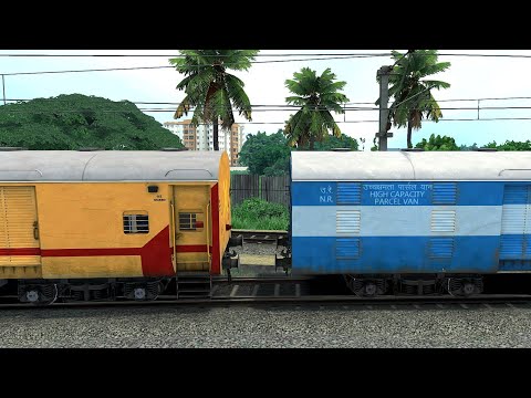 ICF PARCEL VAN COUPLING ICF UTKRISHT COACH I TRAIN SIMULATOR I BUMPY RAILROAD I RAILWAY RITAM