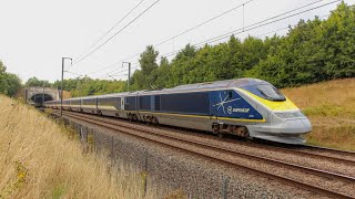 High speed trains on High speed 1 at Lenham