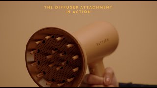 The Diffuser Attachment In Action | The PATTERN Blow Dryer