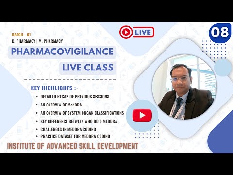 Pharmacovigilance Certification for Free | Session 08 Live🔥| Batch 01 | IASD Certification Course 🎓