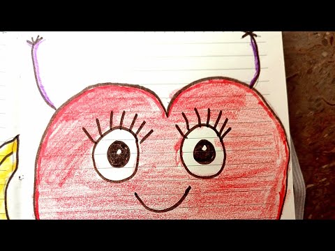 Draw Heart For Kids||Easy Drawing||#drawing #kidsvideo #drawingforkids #kidstv #colour