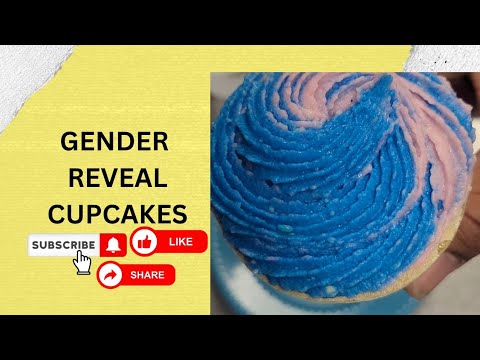 Gender Reveal Cupcakes | How to make gender reveal cupcakes