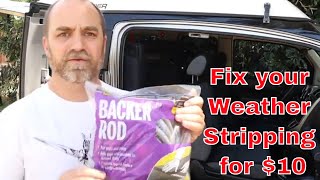 Why you NEED to repair your car weather stripping with this $10 hack!