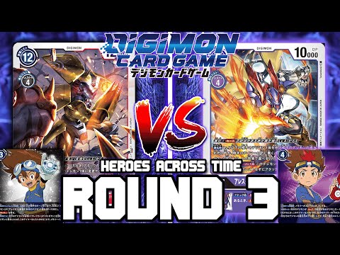 WarGreymon VS Arresterdramon SM!! | Digimon Card Game: BT-12 Heroes Across Time (ROUND 3)