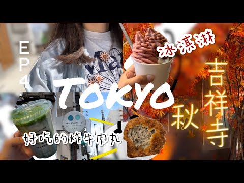 Tokyo吉祥寺美食逛街🇯🇵澀谷只要半小時❗️炸牛肉丸、冰淇淋、甜甜圈🍩日本東京旅遊Japan tokyo travel vlog