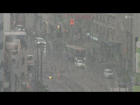 長崎市でも雪が降り始める　12日昼すぎにかけて大雪に注意