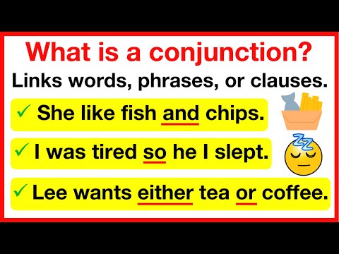 CONJUNCTIONS 🤔 | What is a conjunction? | Learn with examples | Parts of speech 7