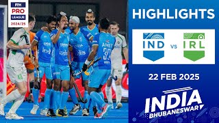 FIH Hockey Pro League 2024-25 Highlights: India vs Ireland (M) | Match 2