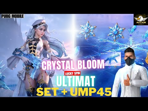 Lucky Crystal Bloom Glaciers || UMP45 Crate Opening  In PUBG Mobile