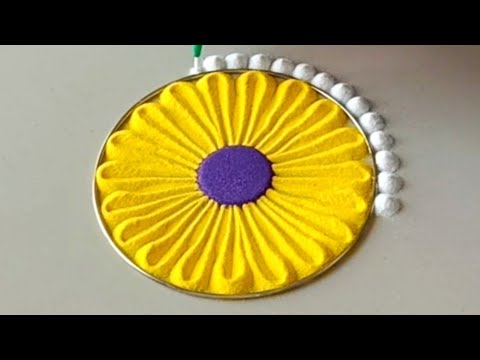 Small and relaxing rangoli design|simple and easy rangoli|new year rangoli design