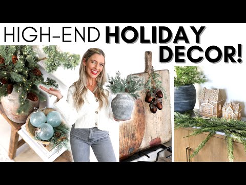 HIGH-END HOLIDAY DECOR || AT HOME SHOP WITH ME AND HAUL || CHRISTMAS DECOR IDEAS || 2023 CHRISTMAS