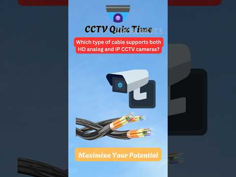 Which type of cable supports both HD analog and IP CCTV cameras? | CCTV Quiz