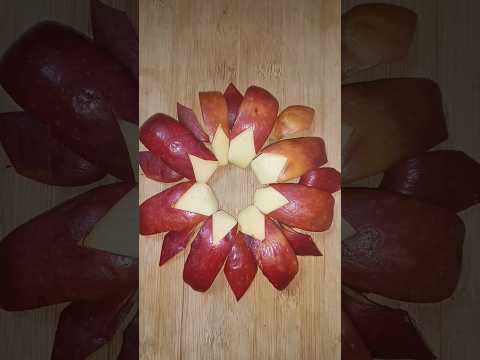 apple fruit carving ideas #fruitcarving #fruitart#trending #short #shorts #youtubeshorts#viralshorts