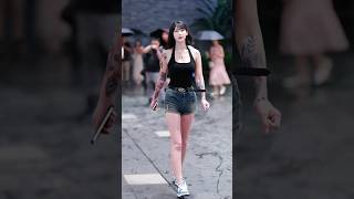 beautiful girl street fashion outfits style #tiktok #chinesefashion #mejoresstreetfashion #shorts