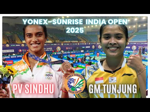 PUSARALA V SINDHU🇮🇳VS GM TUNJUNG🇮🇩: YONEX-SUNRISE INDIAN OPEN 2025 ROUND OF 16