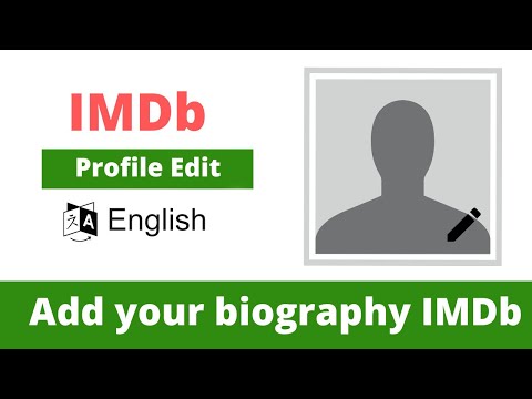 How to edit IMDb biography | How to add IMDb biography | IMDb Account Set Up | Md Numan Ahmed