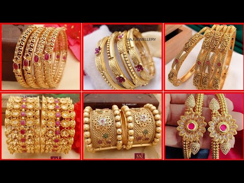 Heavy Gold bangles for South Indian weddings jewelry design software for South Indian bangles